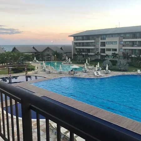 Apt com vista incrível para piscina 3Qts apt 201D Flatsbeach-2